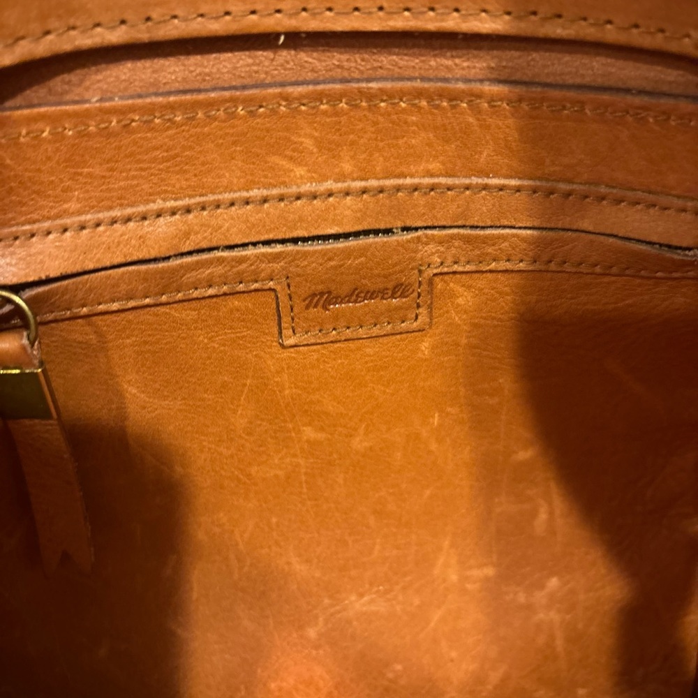 Madewell Cognac Leather Tote